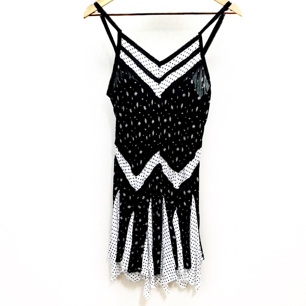 Intimately Free People Black&White Patterned Dress